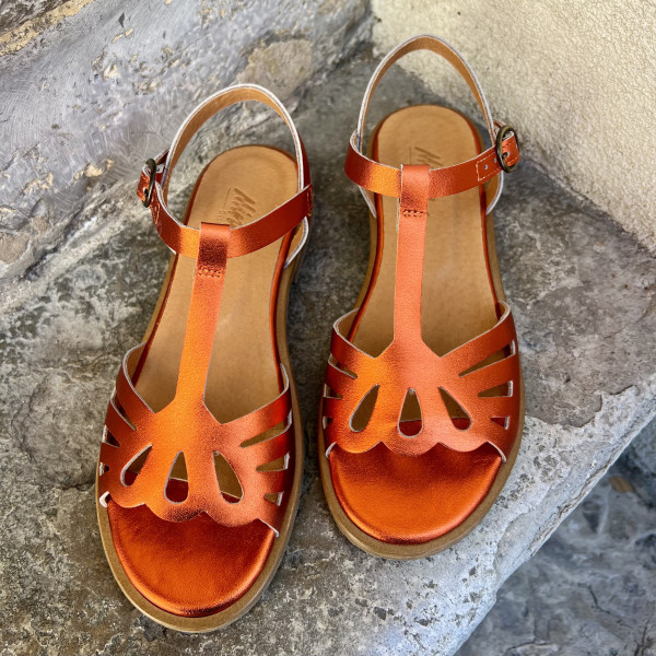 sandales minka kady vichy 2120 orange