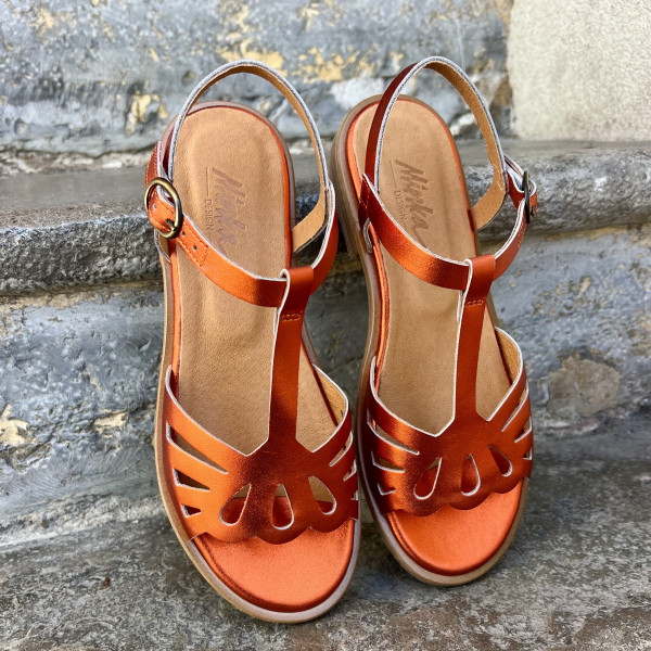 sandales minka kady vichy 2120 orange