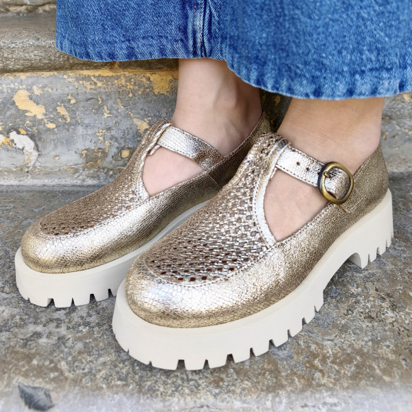 sandales minka kyoto dorée