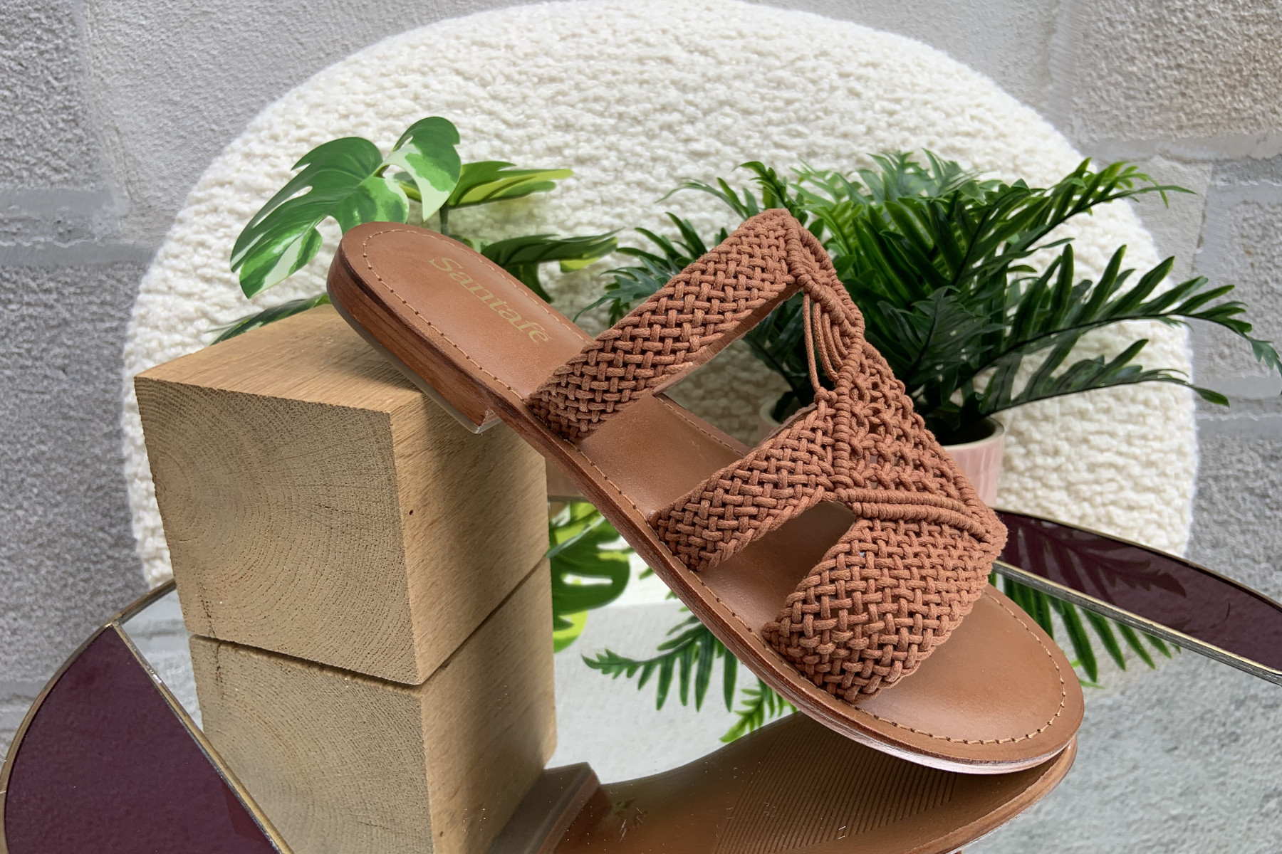 MULE LIPA TAN F8 TERRACOTA EN CROCHET 