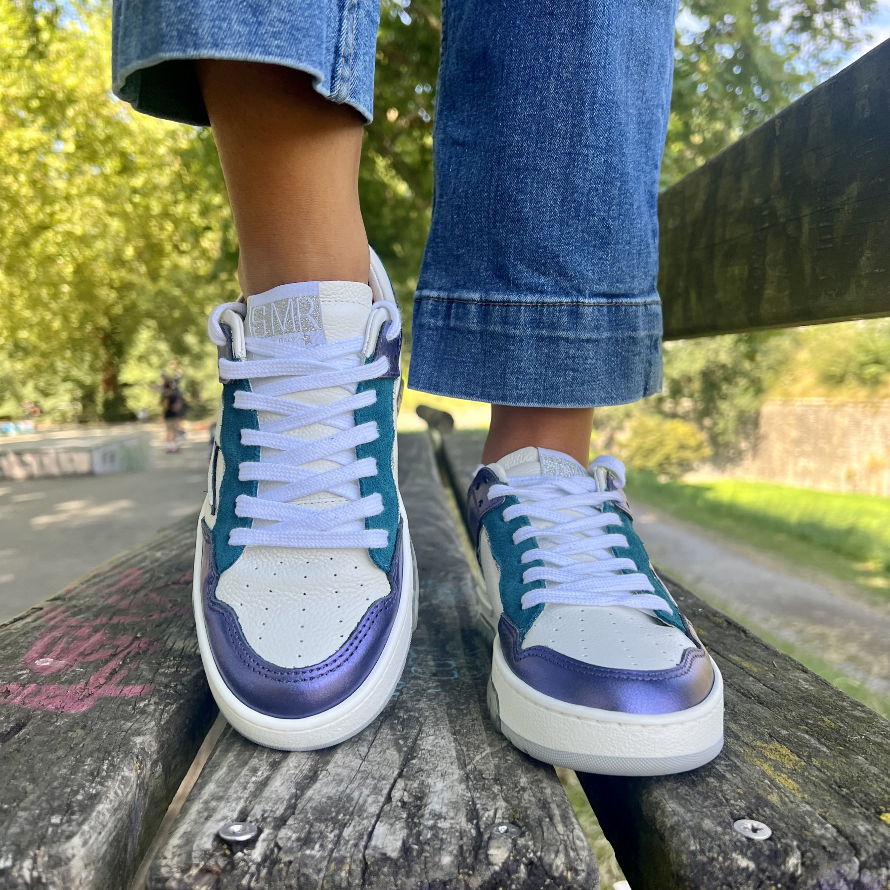 SEMERDJIAN BASKETS CHITA A522 Violet et bleu 
