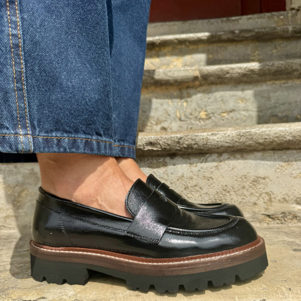 SEMERDJIAN MOCASSIN 213/105 NAPLAK NERO 