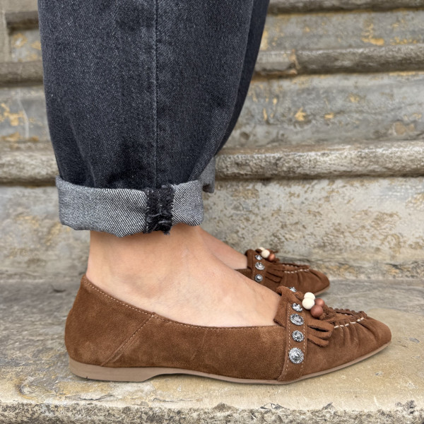 semerdjian mocassin vogue camoscio tabacco 