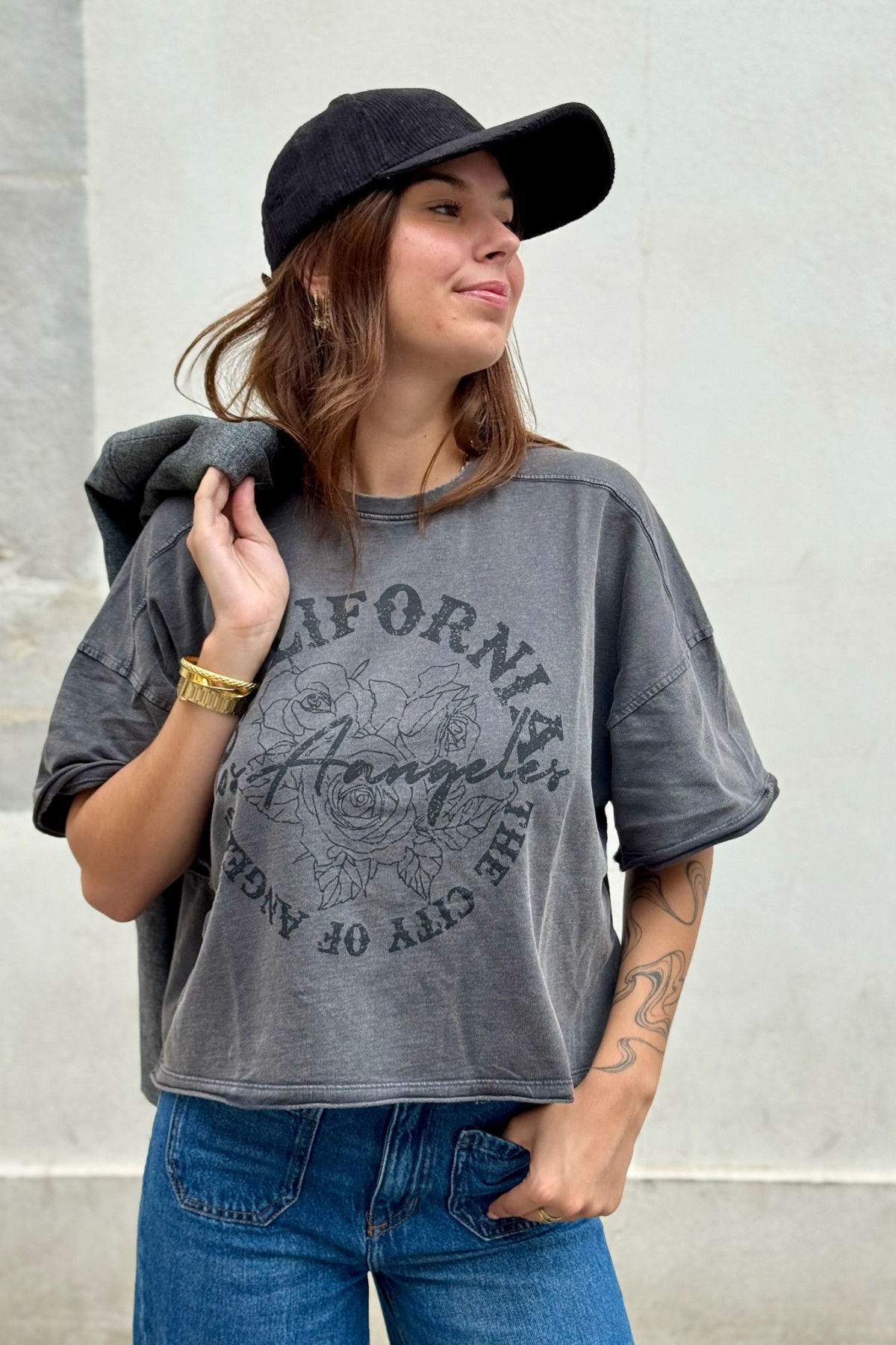 tee-shirt oversize au style vintage ICHI nirilo 4628