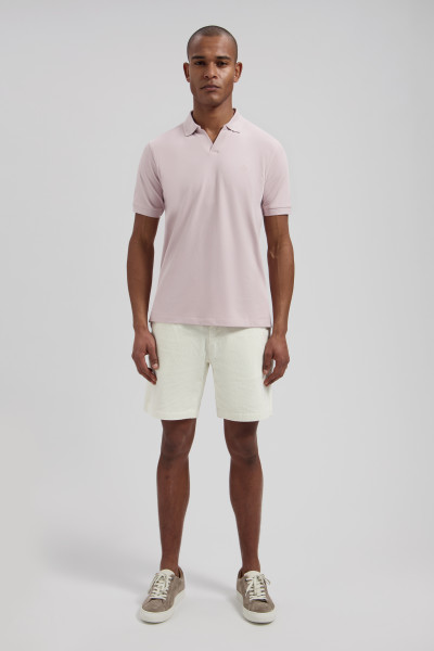 The Bowie V-Neck Polo violet ice