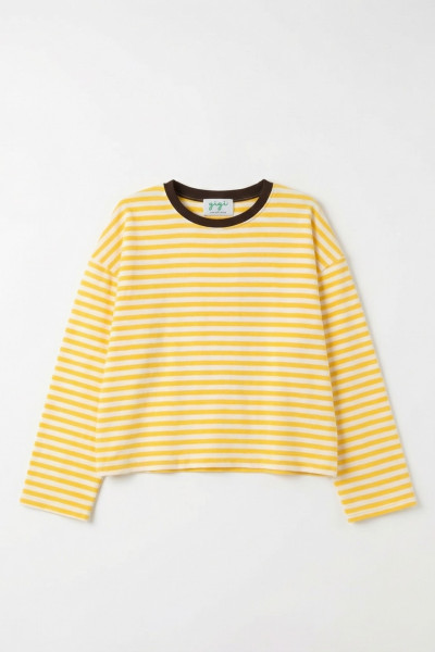 CHUMMY T SHIRT À RAYURES JAUNE 8109