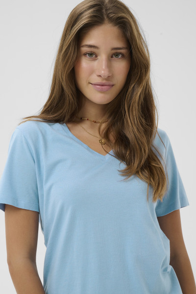 CREAM T SHIRT NAIA BLEU 4508