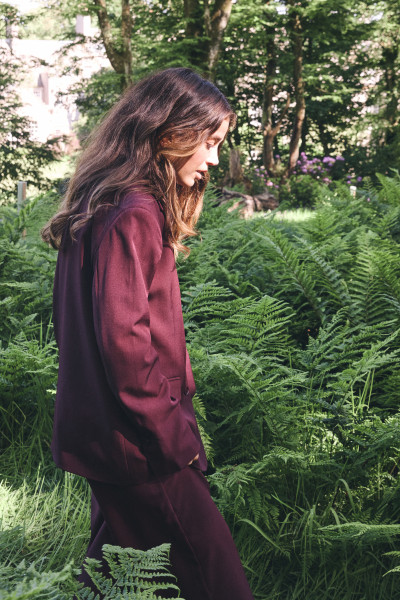 VESTE ICHI FAVA BORDEAUX 5676 